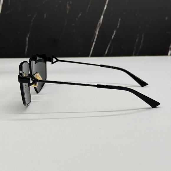 NEW BOTTEGA VENETA BV1223S 001 AVIATOR BLACK WOMEN SUNGLASSES BOTTEGA VENETA - Picture 7 of 10